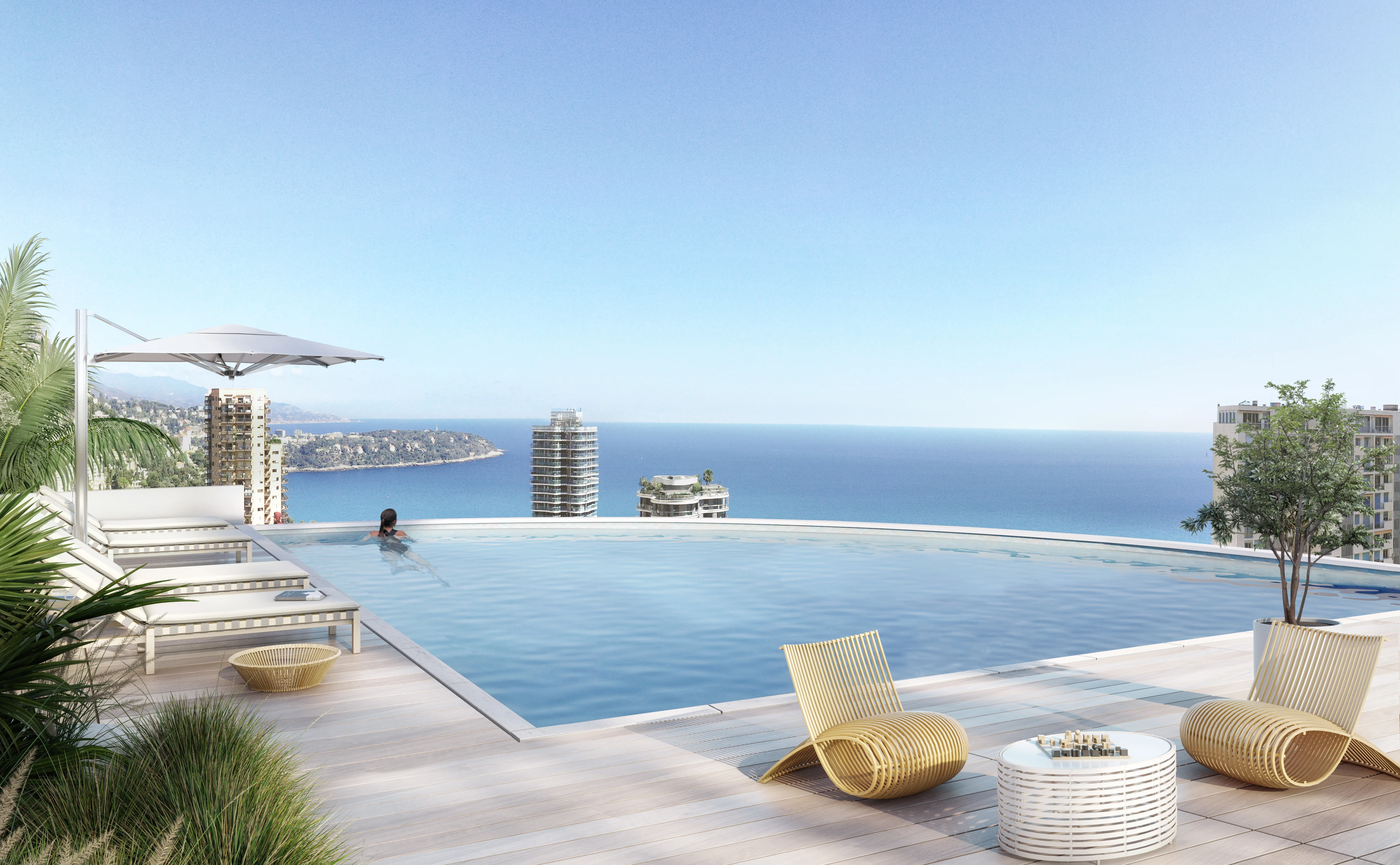 MC Park rooftop pool with sea view